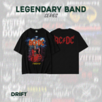 AC DC Rock Band T‑Shirt – Angus Gibson PWR UP Tour Collection