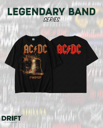 AC/DC Hells Bells Lightning PWR UP T-Shirt – Premium Rock Band Graphic Tee