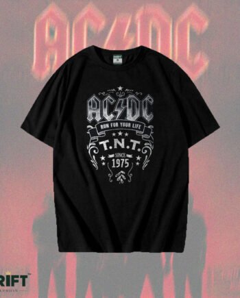 AC/DC TNT Drop Shoulder T-Shirt – Premium Rock Graphic Tee